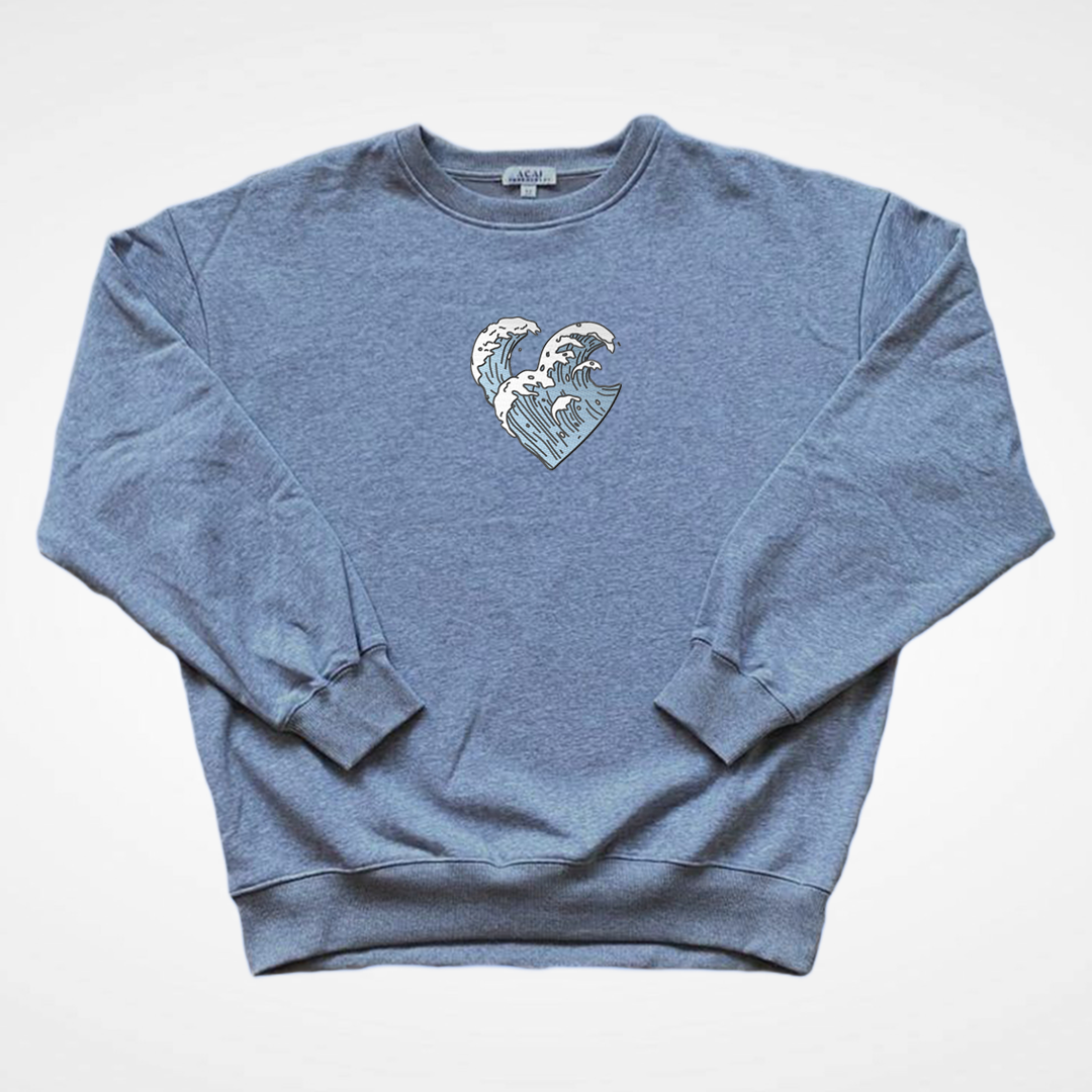 Waves of Love - Embroidered